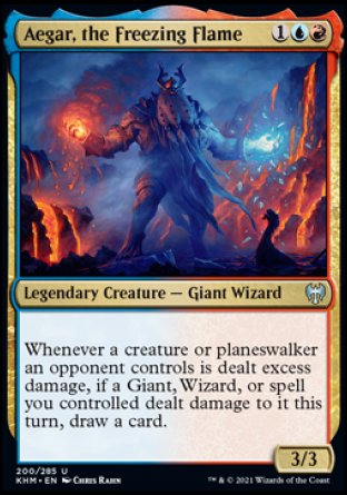 (200/285) Magic The Gathering Kaldheim Single: Aegar, the Freezing Flame  Uncommon