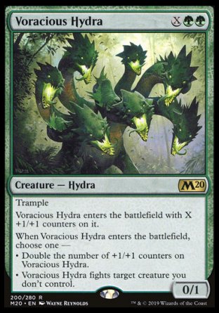 (200/280) Magic The Gathering Core 2020 Single: Voracious Hydra Holo Rare