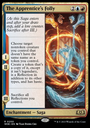 (200) Magic The Gathering Wilds of Eldraine Single: The Apprentice's Folly  Rare