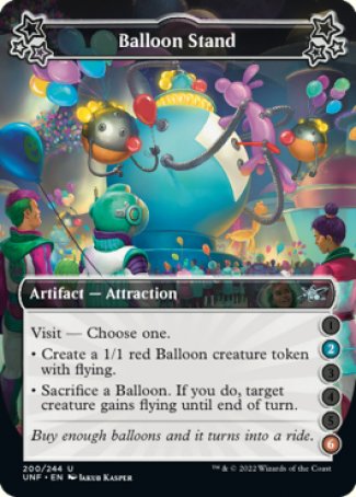 (200) Magic The Gathering Unfinity Single: Balloon Stand (V.2)  Uncommon