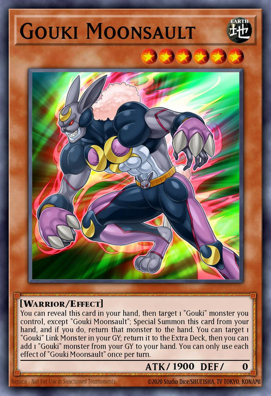 (074) YuGiOh TCG MP19: 2019 Gold Sarcophagus Tin Mega Pack Single: Gouki Moonsault  Common