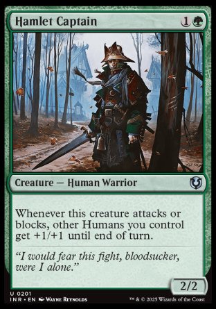 (201) Magic The Gathering Innistrad Remastered Single: Hamlet Captain  Uncommon