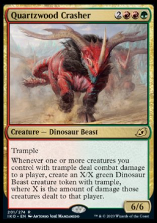 (201) Magic The Gathering Ikoria: Lair of Behemoths: Promos Single: Quartzwood Crasher (V.1)  Rare