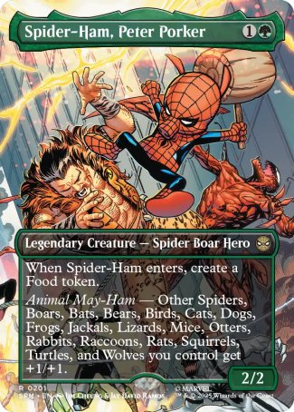 (201) Magic The Gathering Magic: The Gathering | Marvel's Spider-Man: Extras Single: Spider-Ham, Peter Porker Holo Rare