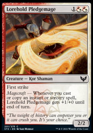 (201) Magic The Gathering Strixhaven: School of Mages Single: Lorehold Pledgemage Holo Common