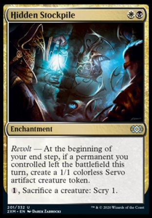 (201/332) Magic The Gathering Double Masters Single: Hidden Stockpile  Uncommon