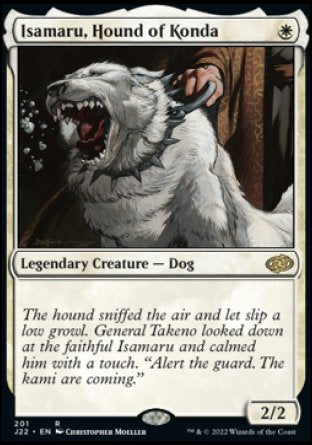 (201) Magic The Gathering Jumpstart 2022 Single: Isamaru, Hound of Konda  Rare