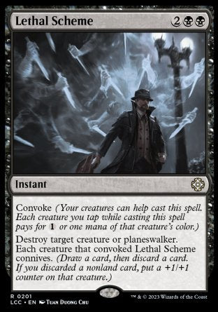 (201) Magic The Gathering Commander: The Lost Caverns of Ixalan Single: Lethal Scheme  Rare