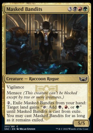 (201) Magic The Gathering Streets of New Capenna Single: Masked Bandits Holo Common
