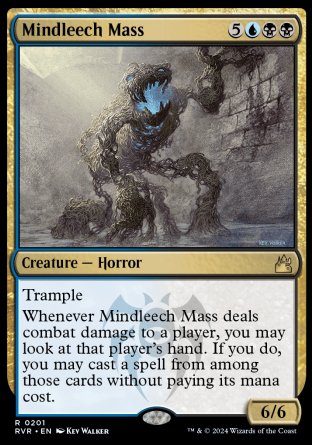 (201) Magic The Gathering Ravnica Remastered Single: Mindleech Mass  Rare