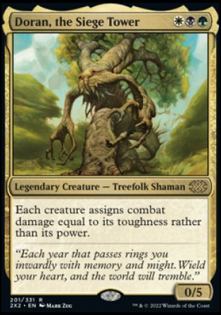 (201) Magic The Gathering Double Masters 2022 Single: Doran, the Siege Tower  Rare