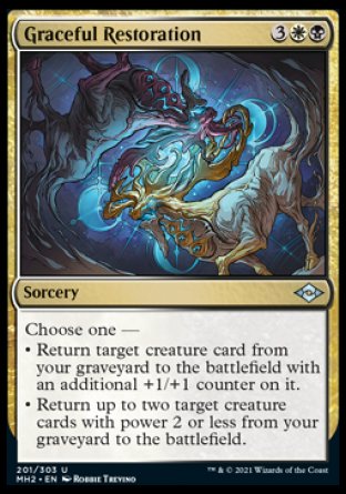 (201) Magic The Gathering Modern Horizons 2 Single: Graceful Restoration Holo Uncommon