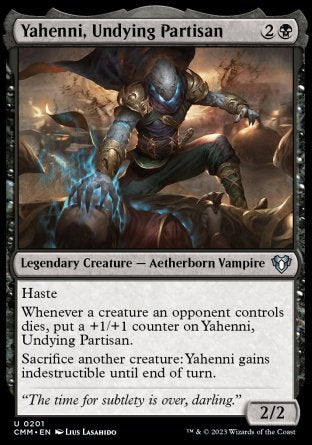 (201) Magic The Gathering Commander Masters Single: Yahenni, Undying Partisan Holo Uncommon