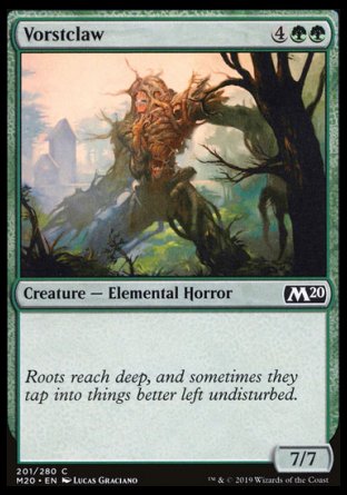 (201/280) Magic The Gathering Core 2020 Single: Vorstclaw Holo Common