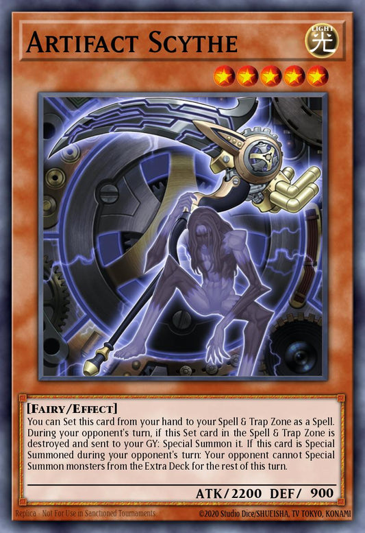 (000) YuGiOh TCG PRIO: Primal Origin Single: Artifact Scythe (V.1 - Super Rare)  Super Rare