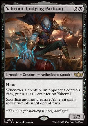 (202) Magic The Gathering Commander: Tarkir: Dragonstorm Single: Yahenni, Undying Partisan  Rare