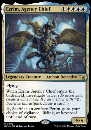 (202) Magic The Gathering Murders at Karlov Manor Single: Ezrim, Agency Chief Holo Rare