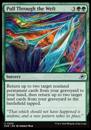 (202) Magic The Gathering Edge of Eternities Single: Pull Through the Weft Holo Uncommon
