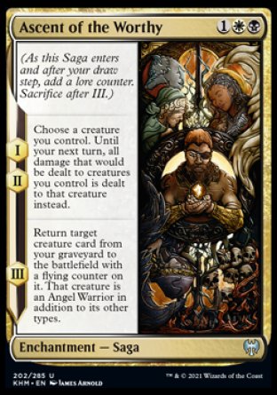 (202/285) Magic The Gathering Kaldheim Single: Ascent of the Worthy  Uncommon