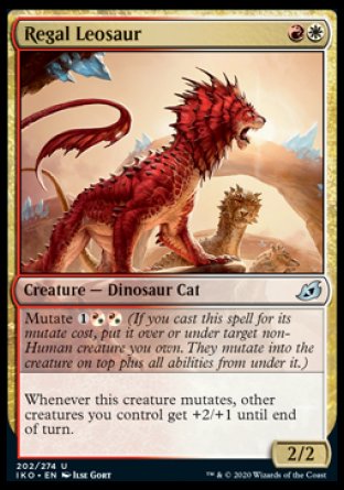 (202/274) Magic The Gathering Ikoria: Lair of Behemoths Single: Regal Leosaur  Uncommon