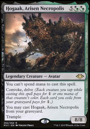 (202/254) Magic The Gathering Modern Horizons Single: Hogaak, Arisen Necropolis  Rare