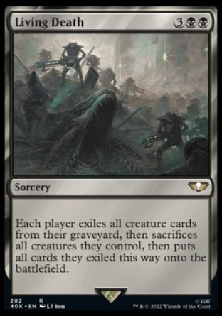 (202) Magic The Gathering Universes Beyond: Warhammer 40000 Single: Living Death  Rare