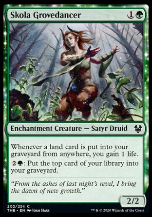 (202/254) Magic The Gathering Theros Beyond Death Single: Skola Grovedancer  Common