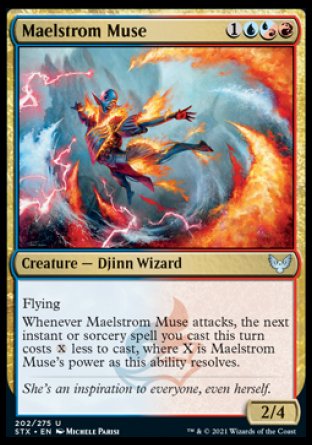 (202) Magic The Gathering Strixhaven: School of Mages Single: Maelstrom Muse Holo Uncommon