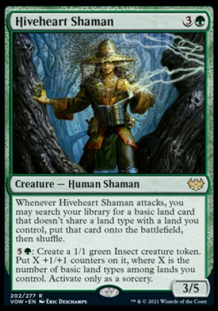 (202) Magic The Gathering Innistrad: Crimson Vow Single: Hiveheart Shaman  Rare