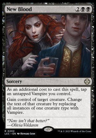 (202) Magic The Gathering Commander: The Lost Caverns of Ixalan Single: New Blood  Rare