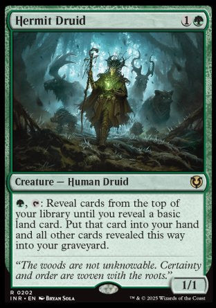 (202) Magic The Gathering Innistrad Remastered Single: Hermit Druid  Rare