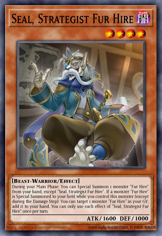 (248) YuGiOh TCG MP19: 2019 Gold Sarcophagus Tin Mega Pack Single: Seal, Strategist Fur Hire  Common