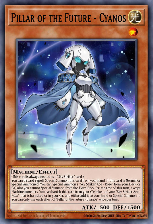 (043) YuGiOh TCG BLTR: Battles of Legend: Terminal Revenge Single: Pillar of the Future - Cyanos  Ultra Rare