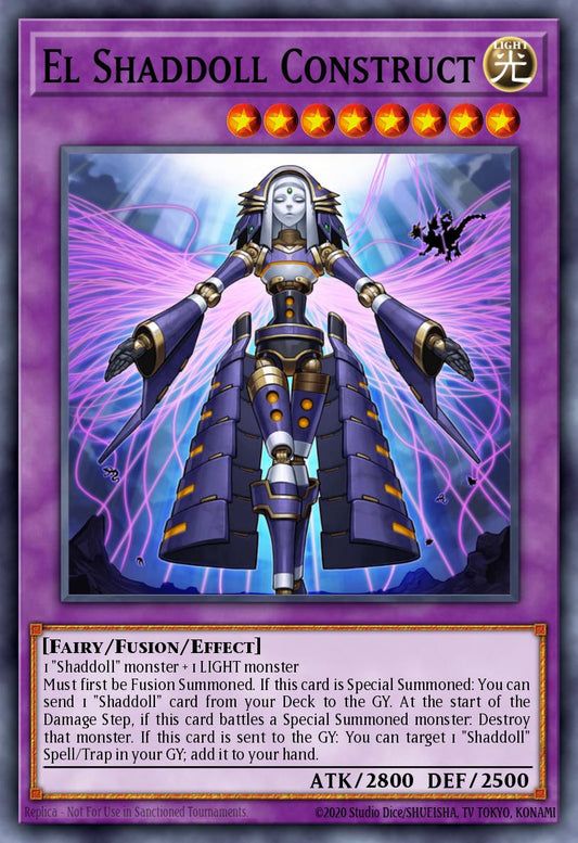 (229) YuGiOh TCG RA04: Quarter Century Stampede Single: El Shaddoll Construct (V.4 - Quarter Century Secret Rare)  Quarter Century Secret Rare