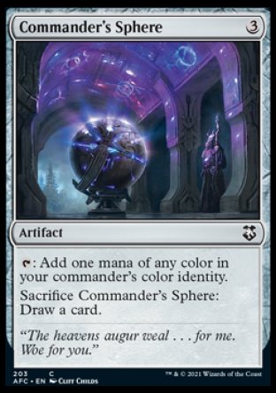 (203) Magic The Gathering Commander: Adventures in the Forgotten Realms Single: Commander's Sphere  Common