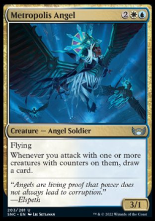 (203) Magic The Gathering Streets of New Capenna Single: Metropolis Angel Holo Uncommon