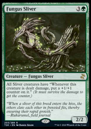 (203/289) Magic The Gathering Time Spiral Remastered Single: Fungus Sliver Holo Rare