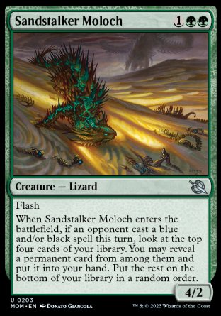 (203) Magic The Gathering March of the Machine Single: Sandstalker Moloch  Uncommon