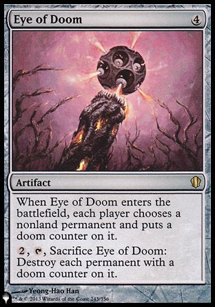 (243) Magic The Gathering The List Single: Eye of Doom  Rare
