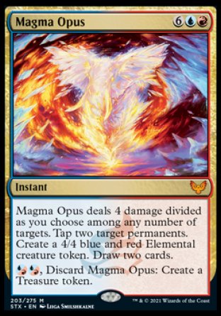 (203) Magic The Gathering Strixhaven: School of Mages Single: Magma Opus Holo Mythic
