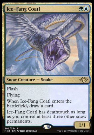 (203/254) Magic The Gathering Modern Horizons Single: Ice-Fang Coatl  Rare