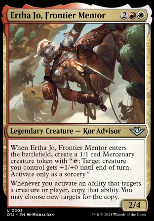 (203) Magic The Gathering Outlaws of Thunder Junction Single: Ertha Jo, Frontier Mentor  Uncommon