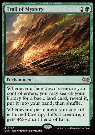 (203) Magic The Gathering Commander: Duskmourn: House of Horror Single: Trail of Mystery  Rare