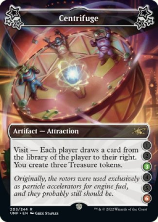 (203) Magic The Gathering Unfinity Single: Centrifuge (V.2) Holo Rare