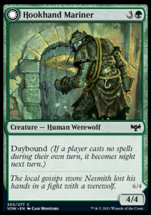 (203) Magic The Gathering Innistrad: Crimson Vow Single: Hookhand Mariner // Riphook Raider Holo Common