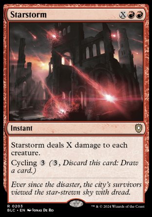 (203) Magic The Gathering Commander: Bloomburrow Single: Starstorm  Rare