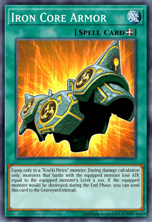 (053) YuGiOh TCG SOVR: Stardust Overdrive Single: Iron Core Armor  Common