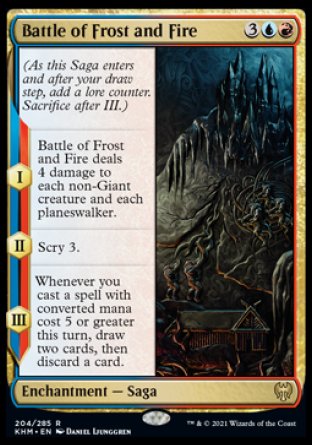 (204) Magic The Gathering Kaldheim: Promos Single: Battle of Frost and Fire (V.1)  Rare