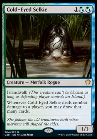 (204/322) Magic The Gathering Commander: Ikoria Single: Cold-Eyed Selkie  Rare