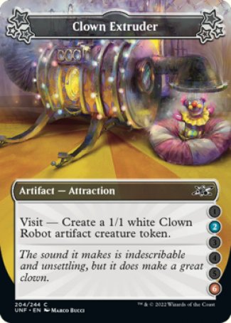 (204) Magic The Gathering Unfinity Single: Clown Extruder (V.2)  Common
